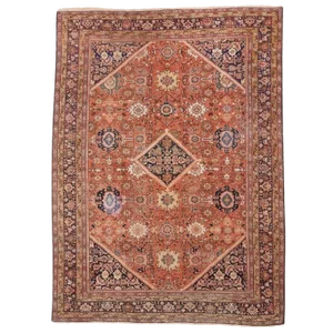 Genuine Hand Knotted Authentic Antique Persian Rug 12'x 8'10"