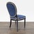 Elegant 5-Piece Dining Set With Glass Table and Blue Upholstered Chairs For Sale In San Francisco - Image 6 of 16