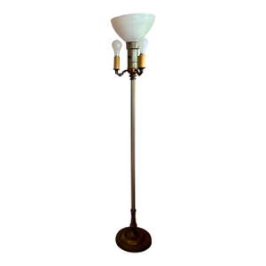 Vintage 3 Candle Brass Floor Lamp