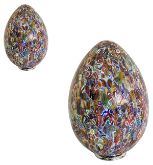 Murano Style Glass Egg Table Lamps by Simoeng, Set of 2