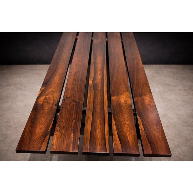 Bench in Rosewood, Att. To Joaquim Tenreiro, 1960s For Sale - Image 11 of 12
