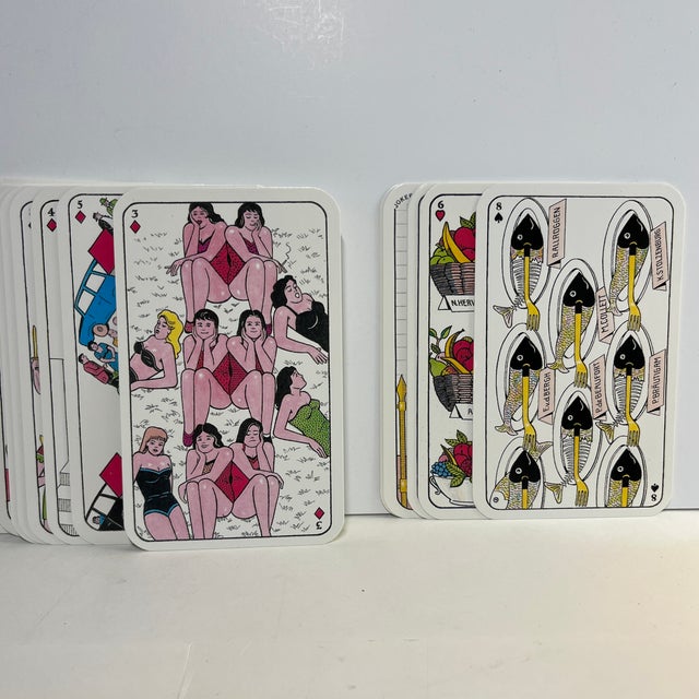Vintage Bawdy Playing Cards Set/54 For Sale - Image 4 of 6