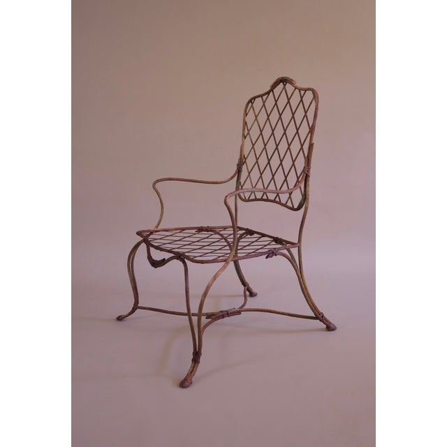 Neoclassical Late 20th Century Rose Tarlow Style Twig Outdoor Chairs & Ottoman, 5 Pieces For Sale - Image 3 of 14