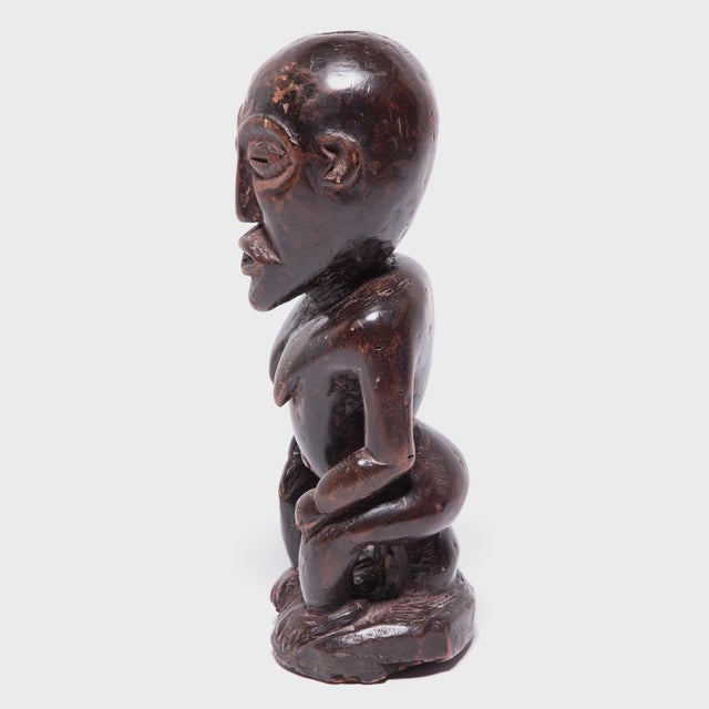 Artisans from the Luba tribe were renowned for the organic flow of their carving style. This example clearly shows the...
