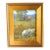Cows in a Field of Flowers Oil Painting Including the Antiqued Gold Wood Frame For Sale