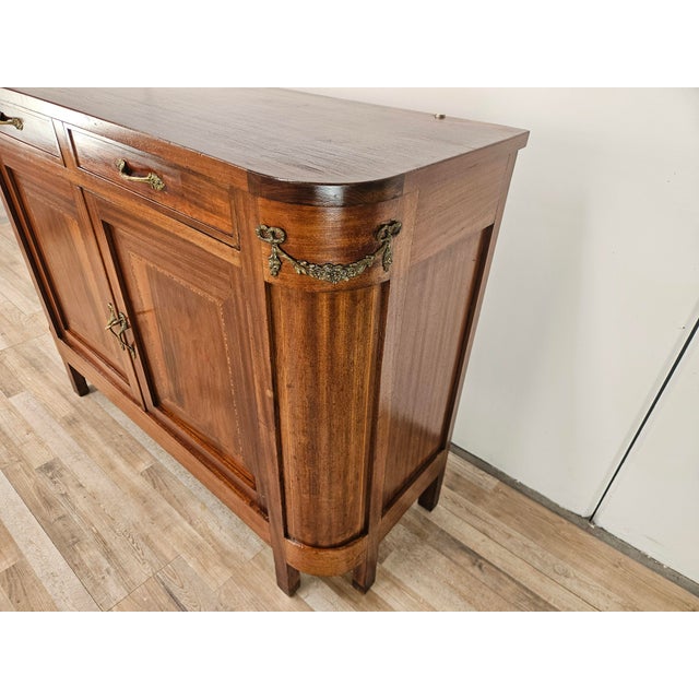 Art Nouveau Sideboard with Brass Decorations, 1920s For Sale - Image 3 of 18