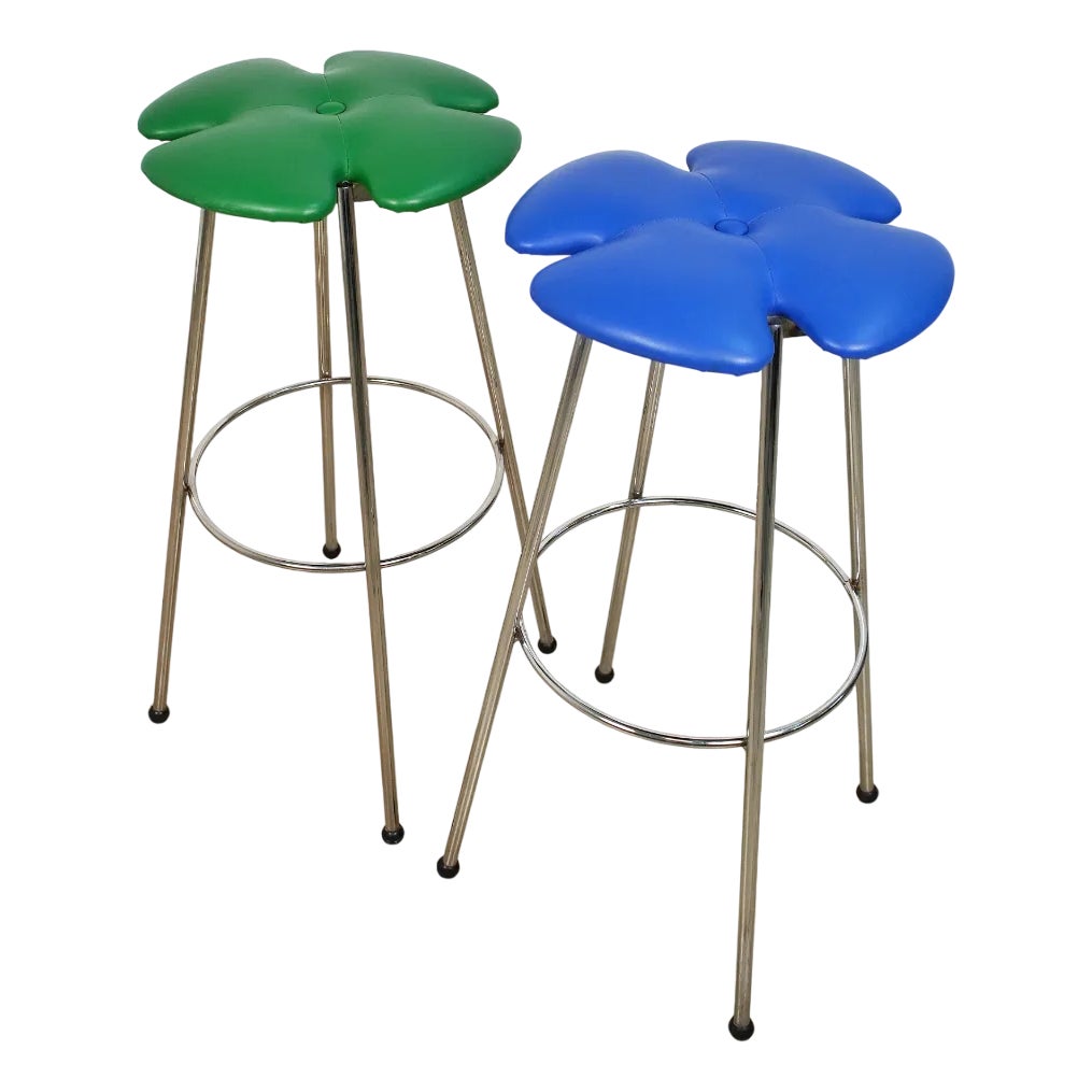 Effezeta Clover Stools, Set of 2 | Chairish