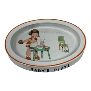 Art Deco Mable Lucy Atwell Baby's Plate 1930's England