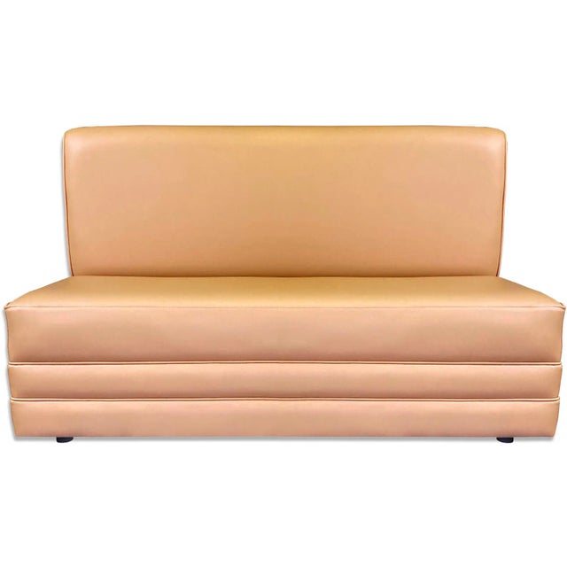 Bring rustic charm and handcrafted quality to your home with this stunning brown saddle leatherette banquette bench. This...