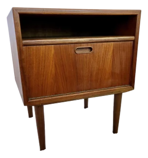 1960s In Style of Arne Vodder Odense Danish Teak Nightstand