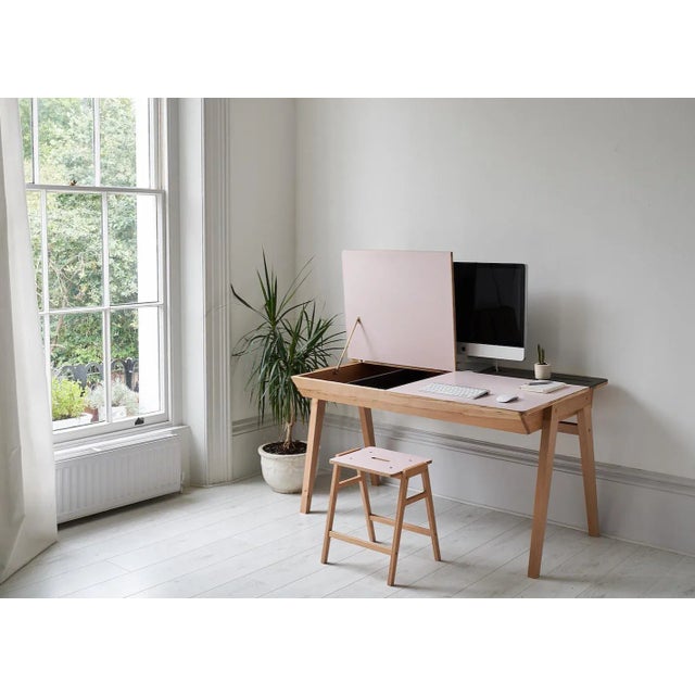 Contemporary Rose New School Desk by King & Webbon For Sale - Image 3 of 7