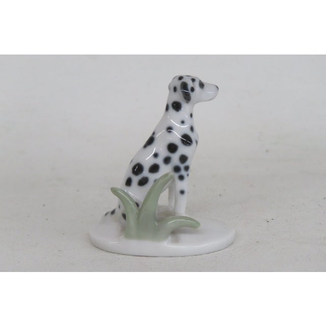 Art Deco Early 20th Century Metzler and Ortloff Dalmatian No 5601 Porcelain Dog Miniature Figurine 4523b For Sale - Image 3 of 16
