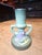Art Deco 1940s Roseville Green Freesia Single Candle Holder For Sale - Image 3 of 8