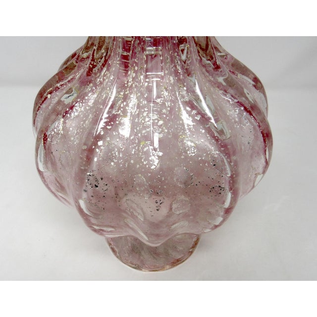 Murano 1950s Barovier & Toso Murano Glass Table Lamp Base - Hollywood Regency Style For Sale - Image 4 of 9