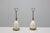 Pair of Stelline table lamps, model 12291, designed by Angelo Lelii for Arredoluce, Italy, 1950s. The lamps have a brass...