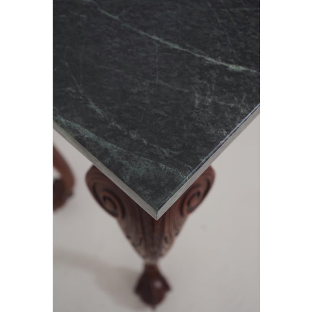 Hickory Chair Furniture Company Hickory Chair Co Georgian Marble Top Console Table For Sale - Image 4 of 14