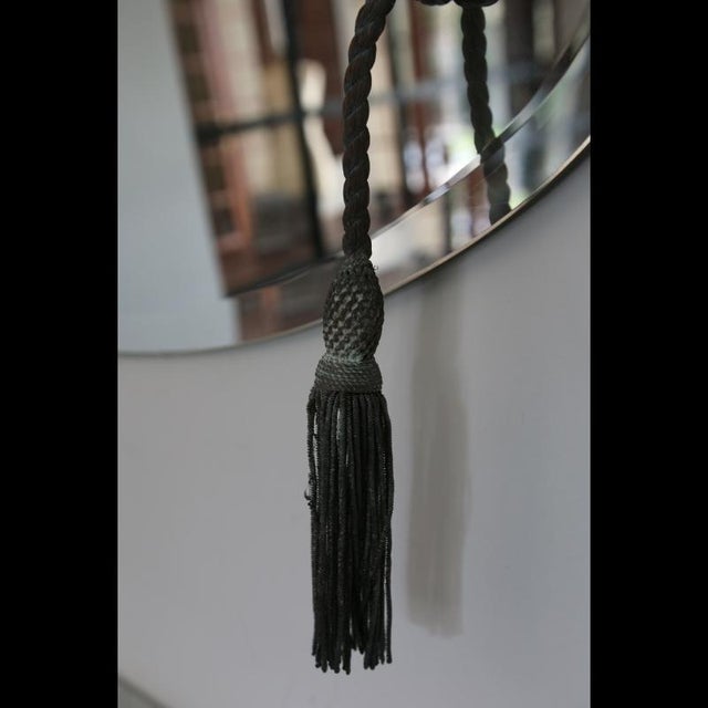 Art Deco Style Rope-Edged Beveled Mirror, 1950s For Sale - Image 6 of 9