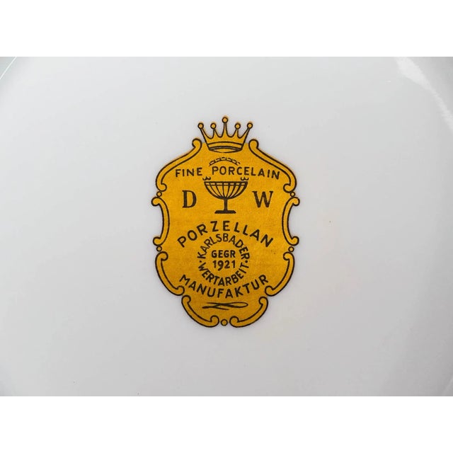 Mid 20th Century Dw Porzellan Karlsbader Wertarbeit Germany Fuchsia Gold Encrusted Covered Tureen For Sale - Image 10 of 10