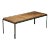 Caned Dining Table by Danny Ho Fong for Tropi-cal in Iron and Rattan, c 1960s For Sale