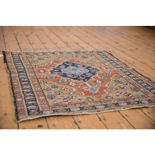 Textile Vintage Heriz Square Rug - 3'7" x 4' For Sale - Image 7 of 10