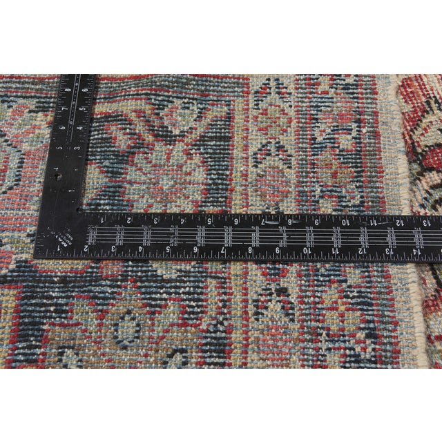 Textile Vintage Persian Mahal Rug, 10'08 X 14'01 For Sale - Image 7 of 10