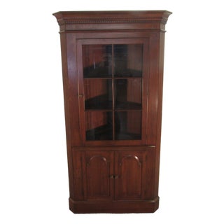 Pennsylvania House Solid Cherry Corner China Cabinet For Sale