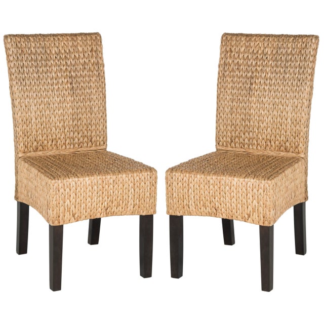 Ecru Anna 18''H Wicker Dining Chair in Natural - a Pair For Sale - Image 8 of 8
