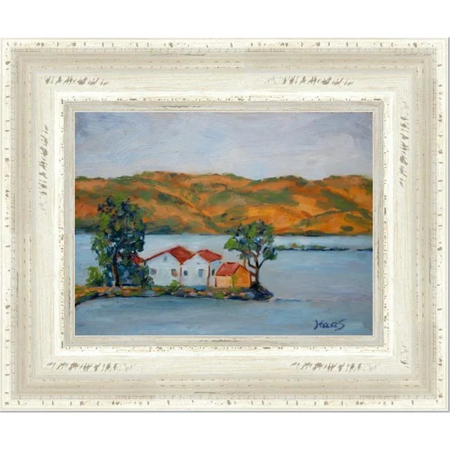 2010s Benicia Bay, Contemporary Plein Air Landscape Oil Painting For Sale - Image 5 of 7