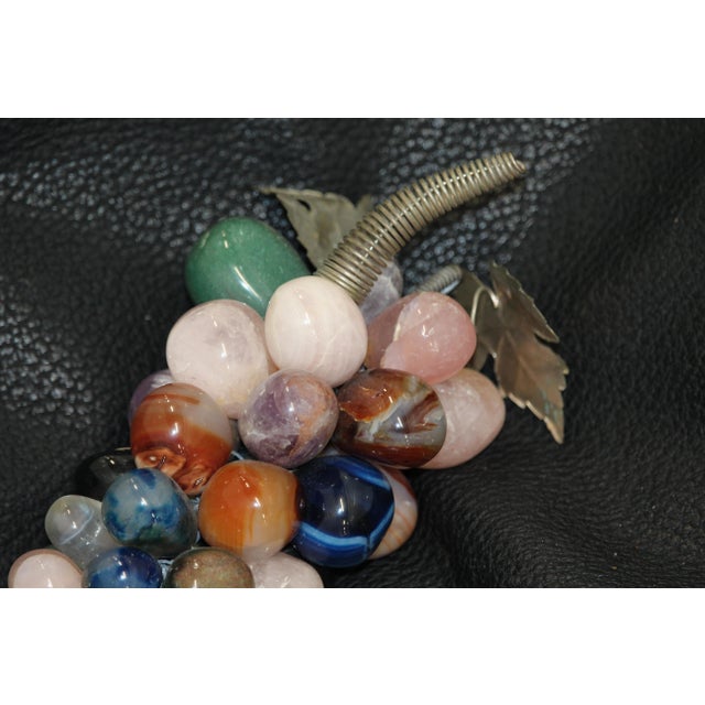 Multicolor Stone Grape Bunch, 1990s, in Very Good conditions. Designed 1990 to 1999