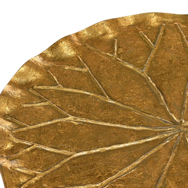 Morris Side Table in Gold For Sale - Image 4 of 7