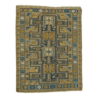 Antique Shirvan Rug 3'9'' x 4'10'' For Sale