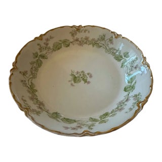 Antique Haviland & Co. Limoge, France "The Charonne" Serving Bowl 7 7/16" For Sale