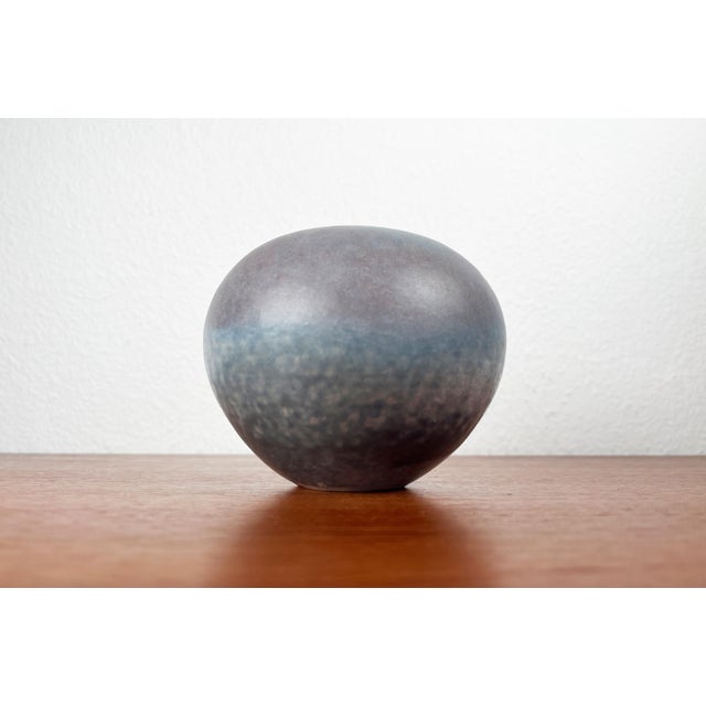 Mid-Century Modern German Minimalist Studio Pottery Vase by Elisabeth Pluquet-Ulrich, 1960s, in Very Good conditions....