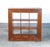 Open bookcase shelf, in ethnic style, entirely made of wood. Twentieth century period twentieth century materials solid...