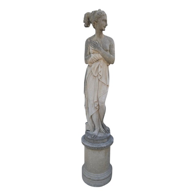 Italian Artist, Large Venus Sculpture, 1950s, Vicenza Stone For Sale