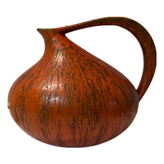 German Turquoise Ceramic Vase by Kurt Tschörner for Ruscha, 1950s For Sale