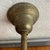 Antique Industrial Brass Wall Sconce With Frosted Ruffle Shade For Sale - Image 11 of 11