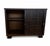 Mid-Century Modern 1970s Vintage Mid Century Modern Wooden Fold Out Dry Bar Cabinet For Sale - Image 3 of 7