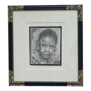 Custom Framed Female Portrait For Sale
