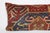 Early 20th Century Antique Tribal Turkish Blue Tones Sofa Rug Pillow Cover -14'' X 31'' For Sale - Image 5 of 8