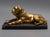 Figure Dog "English Mastiff" bronze on a stone stand, made at the end of the 19th century. The size of the stand is 13x26...