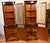 Brown 1950s Georgian Style Mahogany Inlaid Pair of Corner Display Cabinets 2 Keys For Sale - Image 8 of 17