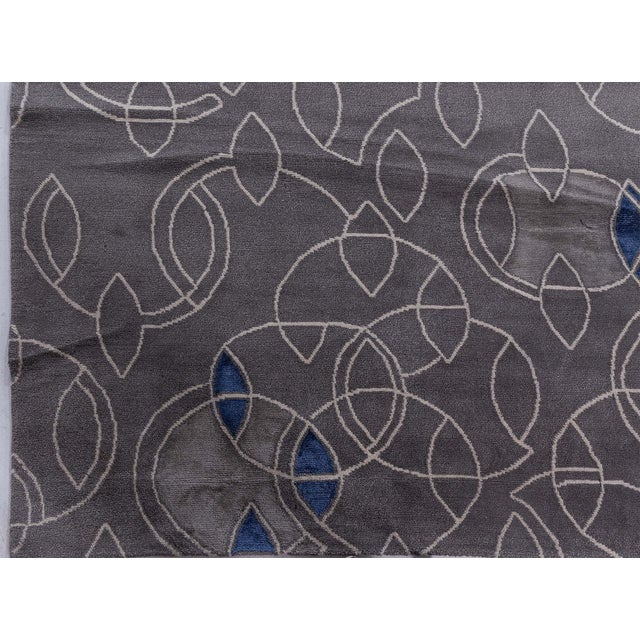 Modern Tibetan ‘Hummingbird’ Silk & Wool Rug by Doris Leslie Blau For Sale - Image 10 of 10