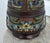 Paint Antique Japanese Shaped Vase Bronze & Champleve Enamel Base For Sale - Image 7 of 12