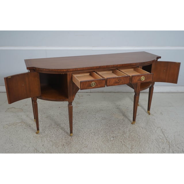 Traditional Baker Stately Homes Inlaid Mahogany Sideboard For Sale - Image 3 of 18