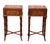 Pair Ethan Allen Faux Bamboo Burl Sofa/Bedside Tables For Sale - Image 13 of 13