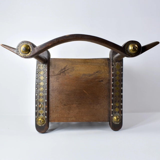 Early 20th Century Malinke Senufo Traveling Wooden Chair Guinea For Sale - Image 14 of 17