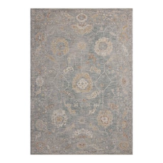 Chris Loves Julia x Loloi Louisa Ocean / Sunset 5'-3" x 5'-3" Round Area Rug For Sale