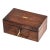 Delightful Antique Wood Jewelry Box With Key 19th Century Home Decor For Sale