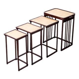 Antique Nesting Tables by Prof. Josef Hoffmann for Jacob & Josef Kohn, 1905, Set of 4 For Sale